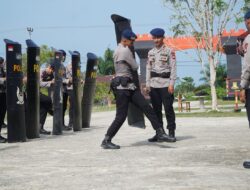 Satbrimob Polda Kalbar Perintahkan Jajarannya Untuk elaksanakan kegiatan Latihan Mengantisipasi Perkembangan Situasi Kamtibmas