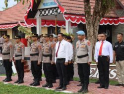 Kapolres Melawi PTDH Bripka Yudi Mastanto Personel Polres Melawi