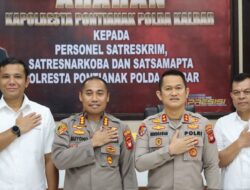 Kapolresta Pontianak Berikan Arahan Kepada Personel Sat Reskrim Sat Resnarkoba Dan Sat Samapta