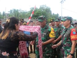 Dandim Sintang Sambut Kunjungan Tim Wasev TMMD