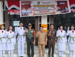 Kodim 1204/Sanggau Sekadau Gerakan Pembagian Bendera Merah Putih Dalam Rangka HUT RI Ke-80 tahun 2025