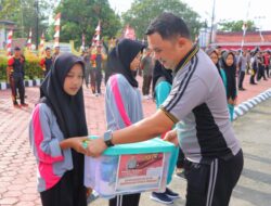 Polres Sintang Gelar Olahraga Bersama Meriahkan HUT RI Ke-80