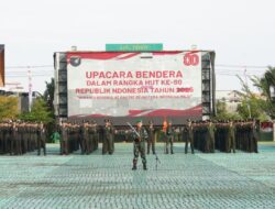 Kodam Tanjungpura Gelar Upacara HUT ke-80 RI, Wujud Cinta Tanah Air Dan Oenghormatan Pada Pahlawan
