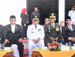 HADIRI UPACARA PERINGATAN DETIK-DETIK PROKLAMASI KEMERDEKAAN RI KE-80, DANREM 121/ABW BRIGJEN TNI PURNOMOSIDI TEGASKAN KOMITMEN UNTUK MENDUKUNG PEMBANGUNAN DAN MENJAGA STABILITAS KEAMANAN DAERAH