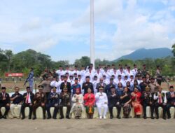 Peringati HUT RI Ke 80 Komandan Kodim 1209/Bengkayang Hadiri Upacara Pengibaran Bendera
