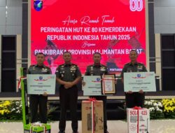 Dandim 1204/Sanggau Raih Juara 2 Lomba Kebersihan Satuan Terima Penghargaan Dari Pangdam XII/Tanjungpura