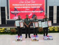 Rindam XII/Tpr Juara 1 Lomba Kebersihan Satuan Kodam XII/Tpr