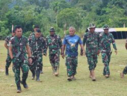 Kasiter Korem Dan Dandim Sintang Siapkan Penutupan TMMD Ke-125