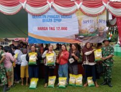 Program Pangan Murah Koramil Samalantan Disambut Hangat Warga