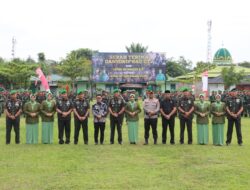 Kapolres Sambas Hadiri Upacara Serah Terima Jabatan Danyonif 645/GTY