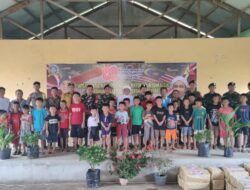 Sentuhan TNI di Perbatasan, Satgas Pamtas Yonkav 3/AC Laksanakan Bakti Sosial