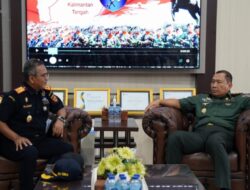 Pangdam XII/Tpr Sambut Hangat Kepala Kanwil DJBC Kalbagbar
