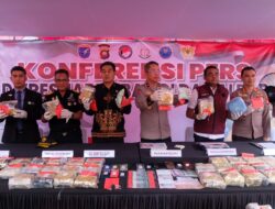Polda Kalbar Ungkap 9 Kasus Narkoba Sita 86,189 Kg Sabu Dan 54,801 Ribu Butir Ekstasi