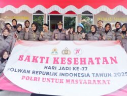 Bakti Sosial Polwan Polda Kalbar Warnai Peringatan Hari Jadi ke-77