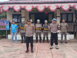 Kesiapsiagaan Polsek Menjalin Gelar Apel Siaga 1 Antisipasi Perkembangan Aksi Unjuk Rasa