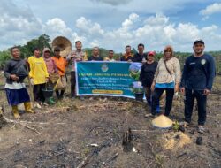 Bintara penggerak Ketahanan Pangan Desa Mentonyek Laksanakan Penanaman Jagung