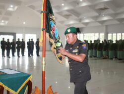 Pimpin Sertijab 7 Jabatan Strategis Lingkungan Korem 121/Abw Danrem 121/Abw Brigjen TNI Purnomosidi, S.l.P.,M.A.P.,Han