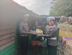 Polantas Polres Melawi Berikan Bantuan Sembako