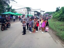 Puluhan Pelajar Ikuti Pembukaan BKSN Di Pahauman, Polsek Sengah Temila Turun Amankan Kegiatan
