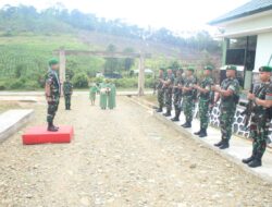 Kodim 1209/Bengkayang Laksanakan Tradisi Penyambutan Dandim Baru