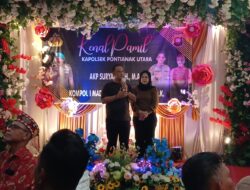 Kompol I Made Aris Candra Resmi Jabat Kapolsek Pontianak Utara AKP Suryadi Pamit Dengan Haru