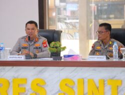Polres Sintang Gelar Rapat Analisa Dan Evaluasi Fungsi Binmas Dan Kinerja Bhabinkamtibmas