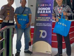 Polresta Pontianak Gelar Donor Darah Sambut HUT Lalu Lintas ke-70