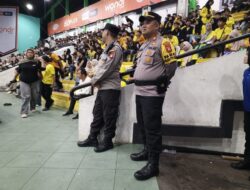 Kapolsek Pontianak Selatan Monitoring Pengamanan Turnamen Futsal Series Region Pontianak 2025