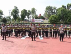 Polres Landak Gelar Latihan Dalmas Kapolres Tekankan Kesiapsiagaan Personel Hadapi Potensi Gangguan Kamtibmas