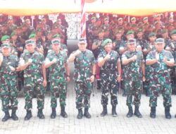 Danrem 121/Abw Dampingi Pangdam Xll/Tpr Kunjungan Kerja Ke Batalyon lnfanteri Teritorial Pembangun Yonif TP 833/Bumi Daranante  