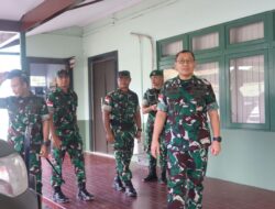 Kodim 1204/sgu sambut Kunjungan kerja pangdam XII/TPR Di wilayah Kodim Sanggau