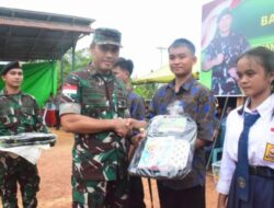 Danrem 121/Abw Dampingi Pangdam Xll/Tpr Kunjungi Satgas Pamtas Sektor Timur Kalimantan Barat