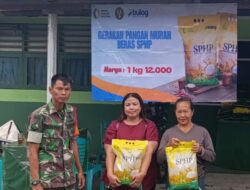 Dukung Ketahanan Pangan Kodim 1209/Bengkayang Kolaborasi Bersama Bulog Salurkan Beras SPHP