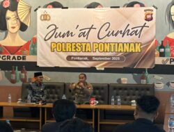 Kapolresta Pontianak Gelar Jumat Curhat Bersama Elemen Masyarakat Dan Mahasiswa Di Warkop Upgrade