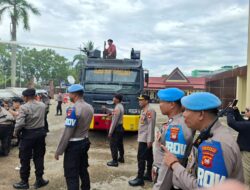 Polresta Pontianak Gelar Latihan Parsial Pengendalian Massa