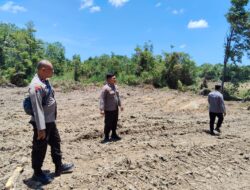 Polres Sintang Lakukan Pembukaan Lahan Jelang Penanaman Jagung Program Ketahanan Pangan