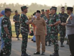 Pangdam XII/Tpr Bersama Forkopimda Sambut Kedatangan Kasau Di Bumi Khatulistiwa