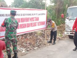 Babinsa Singkawang Barat Kolaborasi Dengan Pemerintah Dan Masyarakat Dalam Pencegahan Banjir