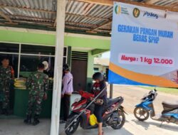 Wujudkan Masyarakat Sejahtera Kodim 1209/ Bengkayang Gelar Pangan Murah