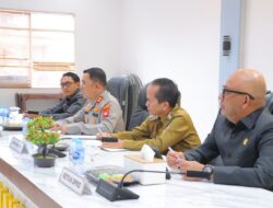 Wakili Dandim Pasi Intel Kodim 1205/Sintang Hadiri Rakoor Linsek Di Polres Sintang