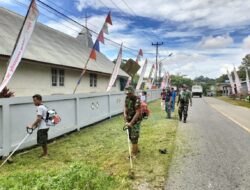Wujud Toleransi Kodim 1209/Bengkayang Gelar Karya Bakti Digreja