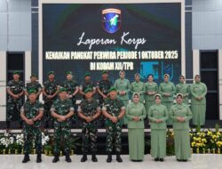 Pangdam XII/Tpr Pimpin Syukuran Laporan Korps Kenaikan Pangkat Perwira Periode 1 Oktober 2025