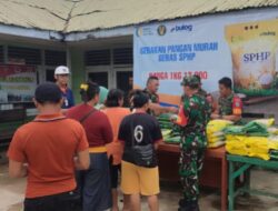 Optimalkan GPM Kodim 1209/Bengkayang Laksanakan Gelar Penyaluran Beras SPHP Untuk Masyarakat