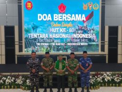 Doa Bersama Prajurit Tanjungpura  Ikhtiar Keselamatan Di Setiap Langkah Pengabdian Jelang HUT  Ke-80 TNI