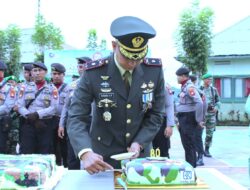 Yonif TP 833/BD Dan Kodim 1204/Sanggau-Sekadau Gelar Upacara Peringati HUT Ke-80 TNI Tahun 2025