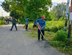Sinergi Babinsa dan Masyarakat Jalan Bersih Lingkungan Nyaman