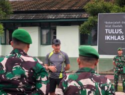 Ingatkan Prajurit Selalu Jaga Kesehatan Dan Disiplin Pesan Dandenma Korem 121/Abw Saat Pimpin Apel Pagi