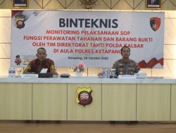 Monitoring Pelaksanaan SOP Perawatan Tahanan Dan Barang Bukti Direktorat Tahanan Dan Barang Bukti Polda Kalbar Kunjungi Polres Ketapang