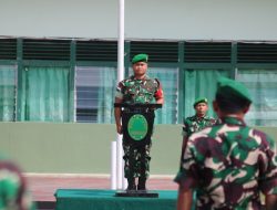 Dandim 1204/sanggau Pimpin Upacara Korp Raport Kenaikan Pangkat