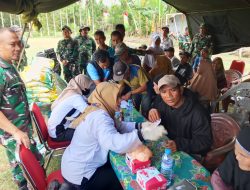 Pembukaan TMMD Regtas ke-126 Kodim 1208/Sambas Hadirkan Layanan Cek Kesehatan Gratis Bagi Warga